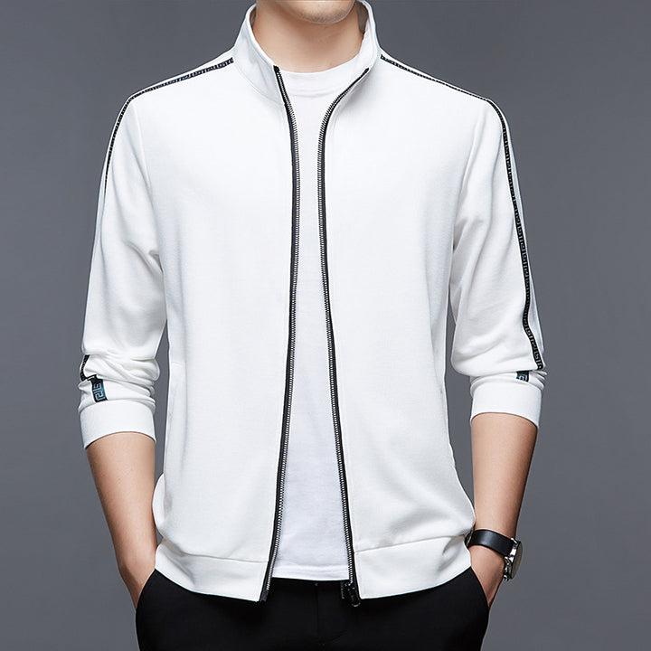 Herren sportliche Jacke mit Stehkragen und atmungsaktiver Funktion Aliams