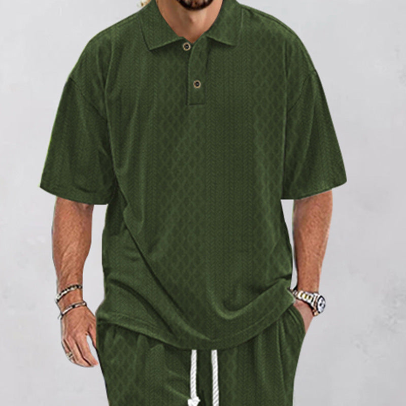 Herren Polohemd mit strukturiertem Design und bequemer Passform Aliams