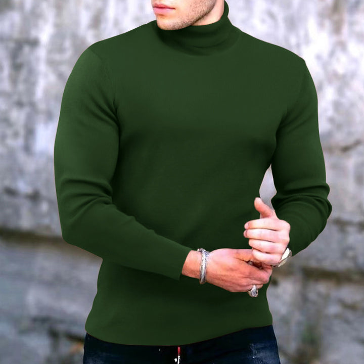 Herren eleganter Rollkragenpullover Aliams