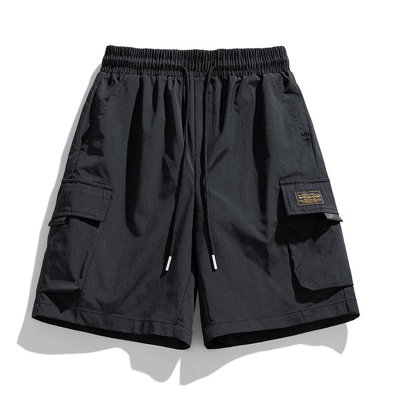 Herren Cargo-Shorts mit elastischem Bund und praktischen Taschen Aliams