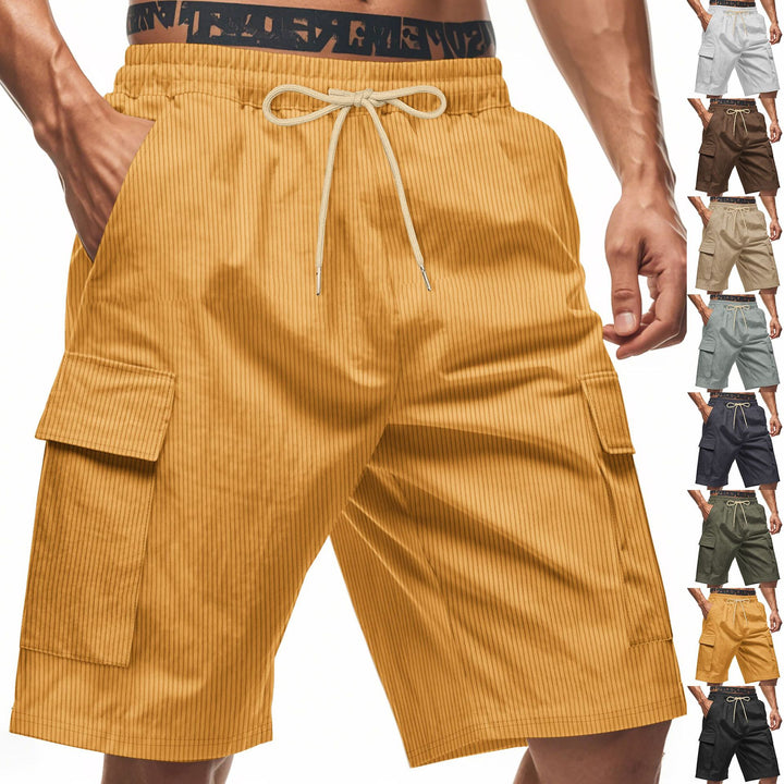 Herren Cargo-Shorts im modernen Streifen-Design mit praktischen Taschen Aliams
