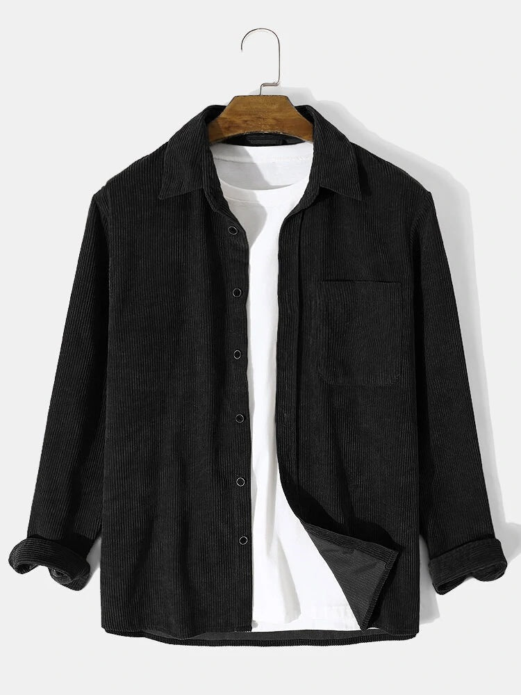 Herren bequeme Cordjacke Aliams