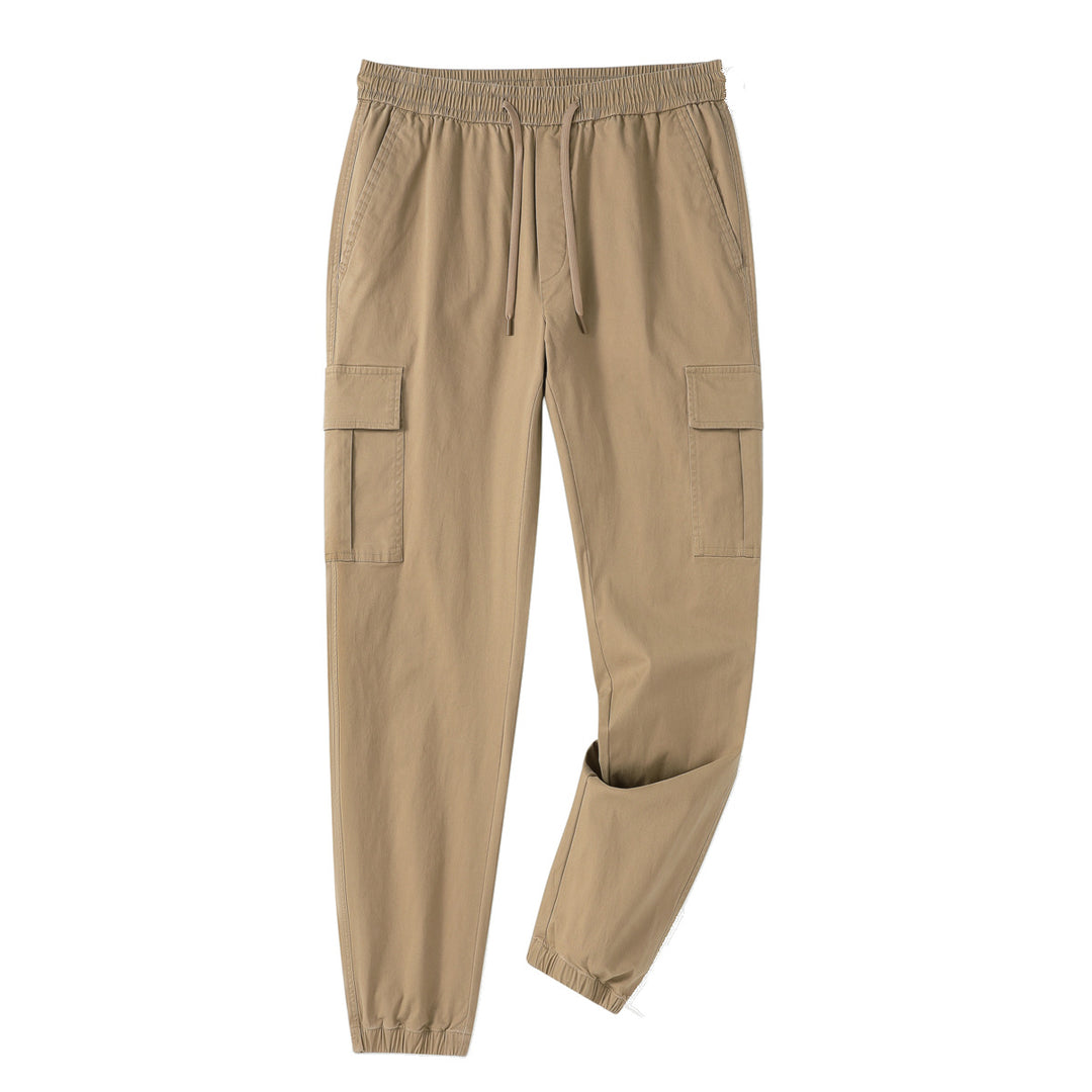 Herren Atmungsaktive Cargo-Hose mit elastischem Bund und praktischen Taschen Aliams