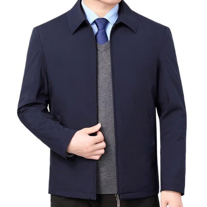 Herren temperaturregulierende Übergangsjacke mit praktischem Stehkragen Aliams