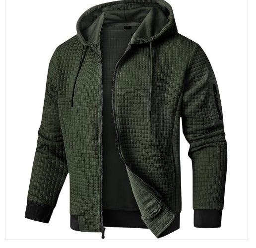 Herren Stepp-Jacke mit Kapuze und praktischem Reißverschluss Aliams