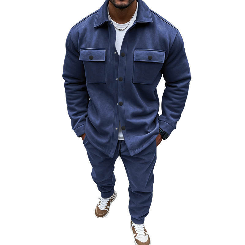 Herren sportliches Premium-Jogginganzug mit praktischen Taschen und lässiger Passform Aliams