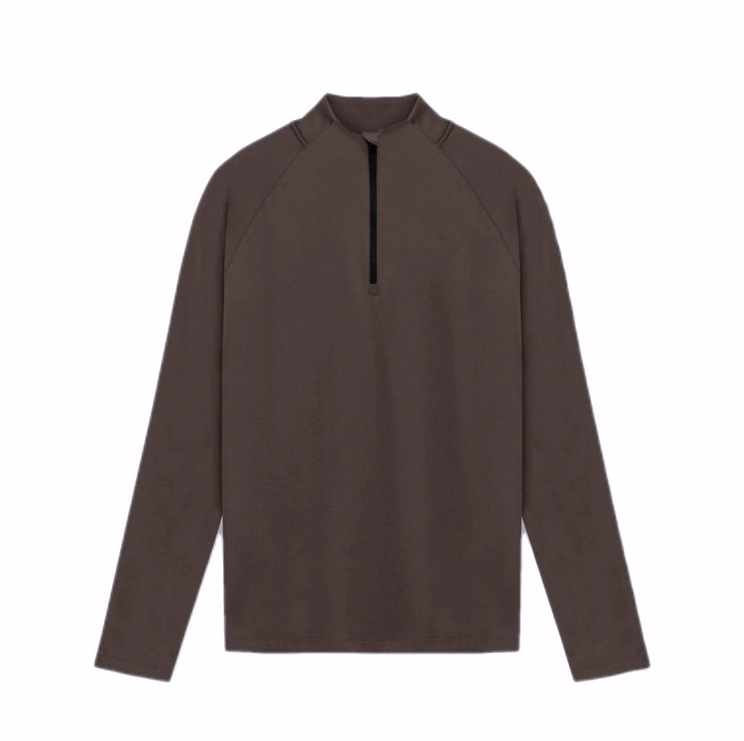 Herren Funktionslongsleeve mit Stehkragen und Reißverschluss Aliams