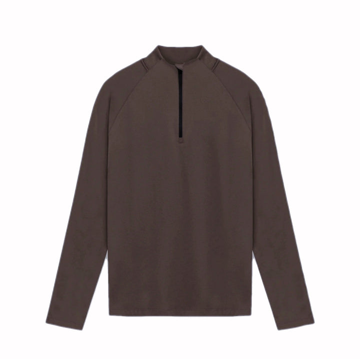 Herren Funktionslongsleeve mit Stehkragen und Reißverschluss Aliams