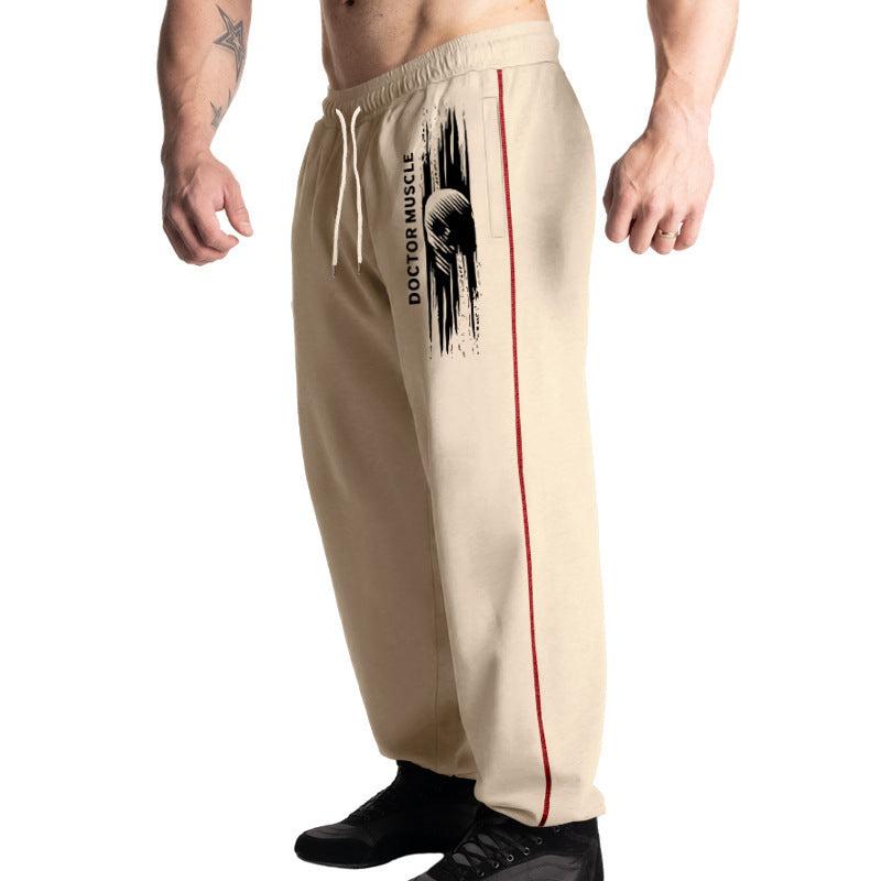 Herren Bequeme Sportjogginghose mit seitlichen Taschen und verstellbarem Kordelzug Aliams