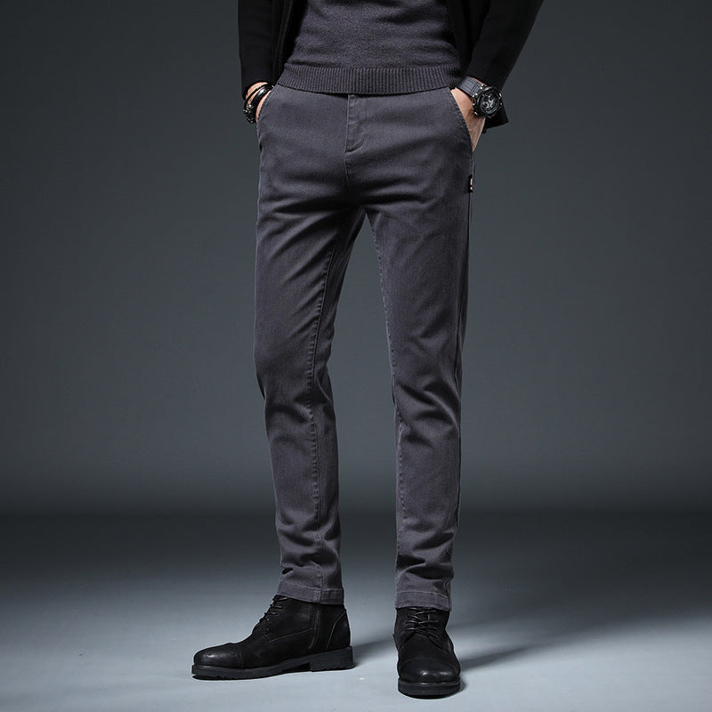 Herren elegante und schlanke Chinohose Aliams