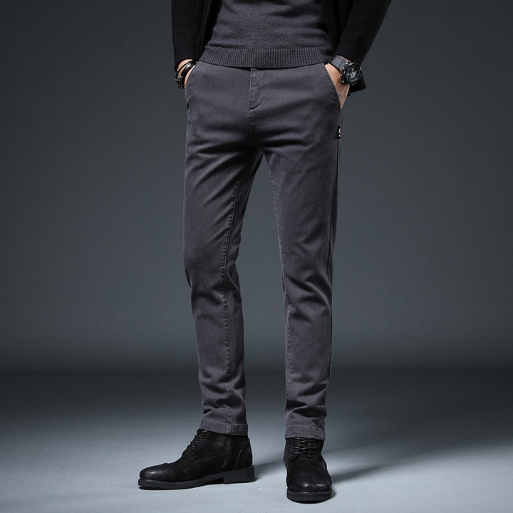 Herren elegante und schlanke Chinohose Aliams