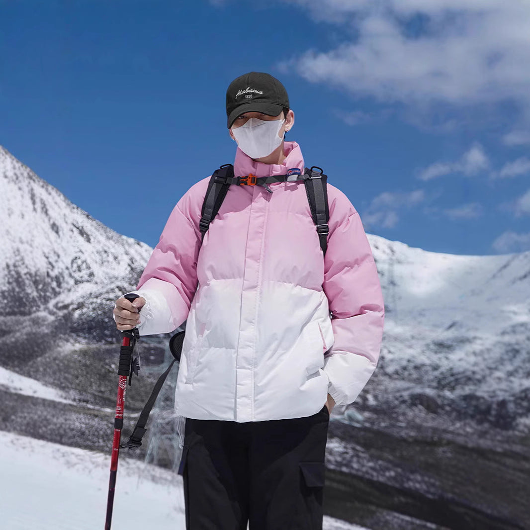 Herren Isolierte Outdoor-Steppjacke mit hohem Kragen und praktischem Reißverschluss Aliams