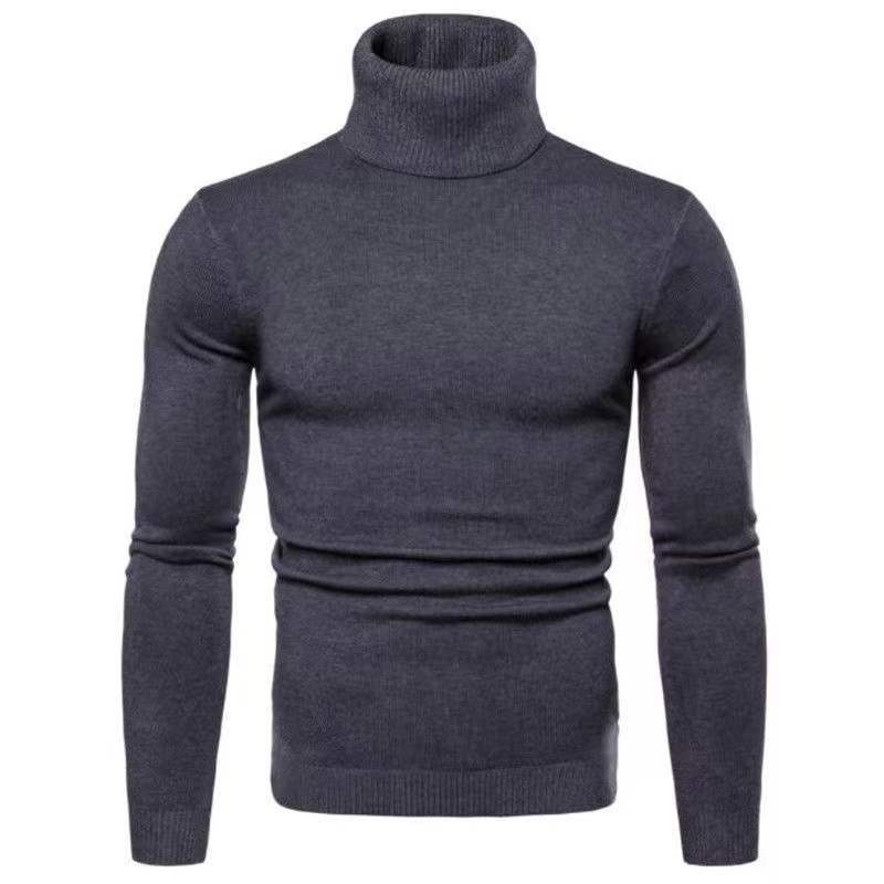 Herren Rollkragenpullover aus feiner Baumwolle mit figurbetontem Schnitt Aliams
