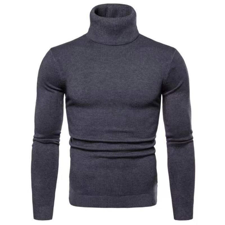 Herren Rollkragenpullover aus feiner Baumwolle mit figurbetontem Schnitt Aliams