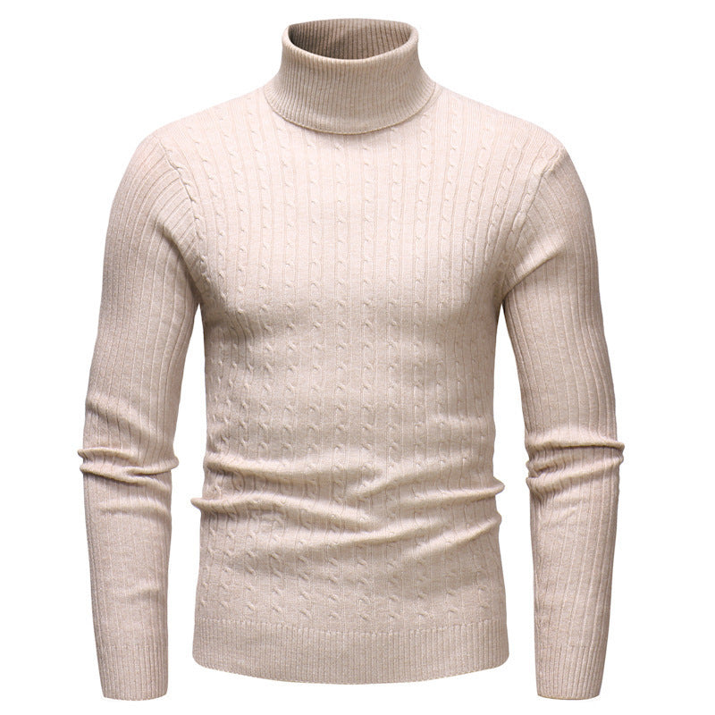 Herren eleganter Rollkragenpullover aus feiner Strickware Aliams
