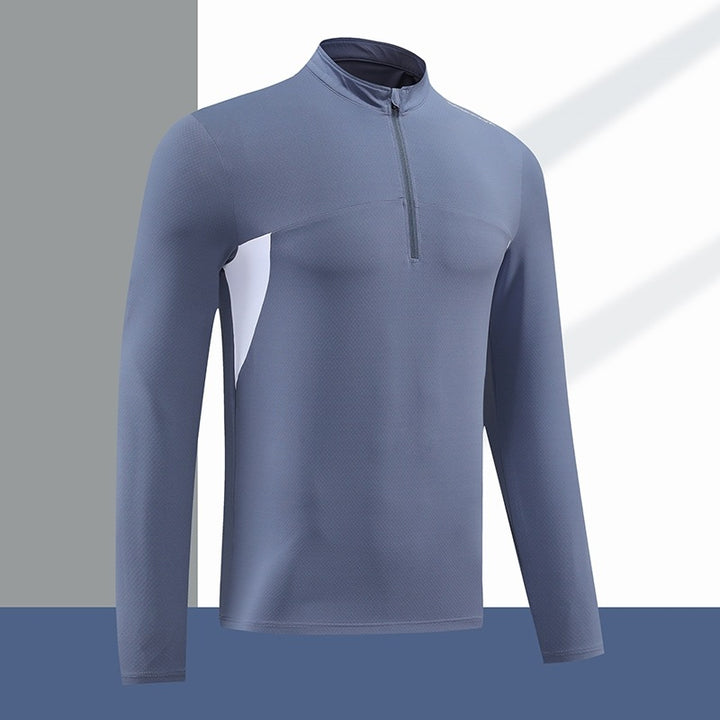 Herren Funktions-Thermoshirt mit Stehkragen und Reißverschluss Aliams