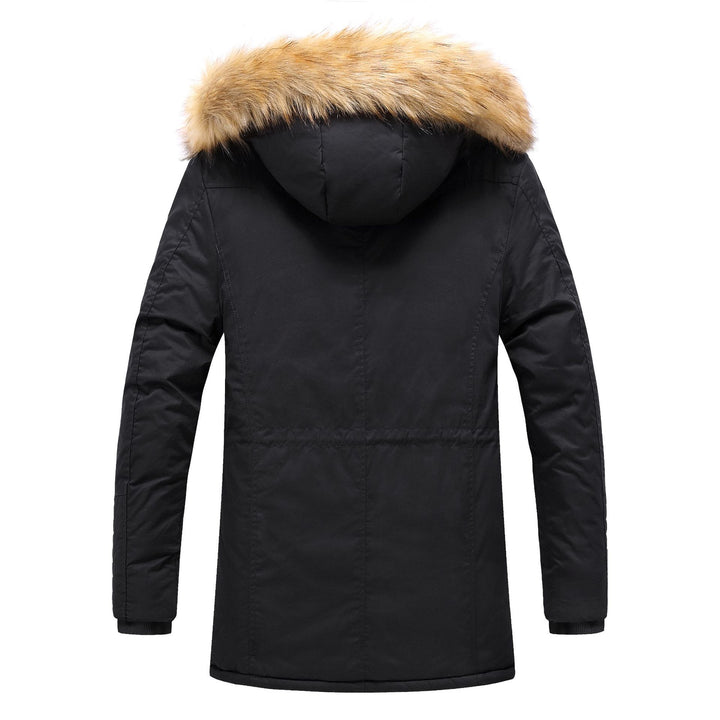 Herren Winterparka mit abnehmbarem Kunstfellkragen Aliams