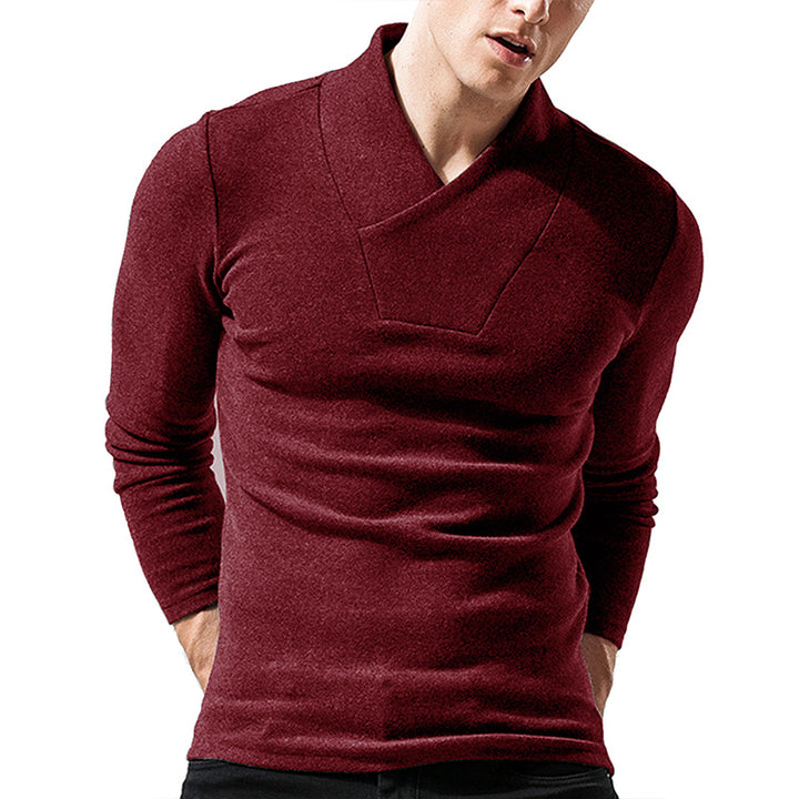 Herren eleganter Stehkragenpullover Aliams