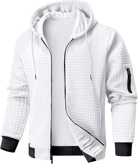 Herren Kapuzenjacke mit strukturiertem Quilt-Design Aliams