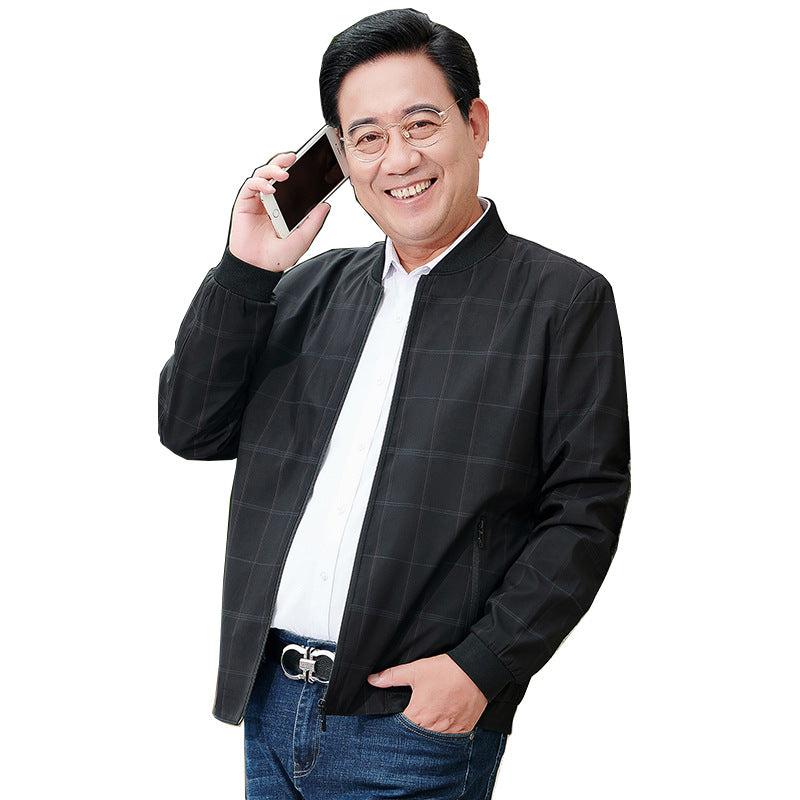 Herren elegante Freizeitjacke im modernen Karomuster Aliams