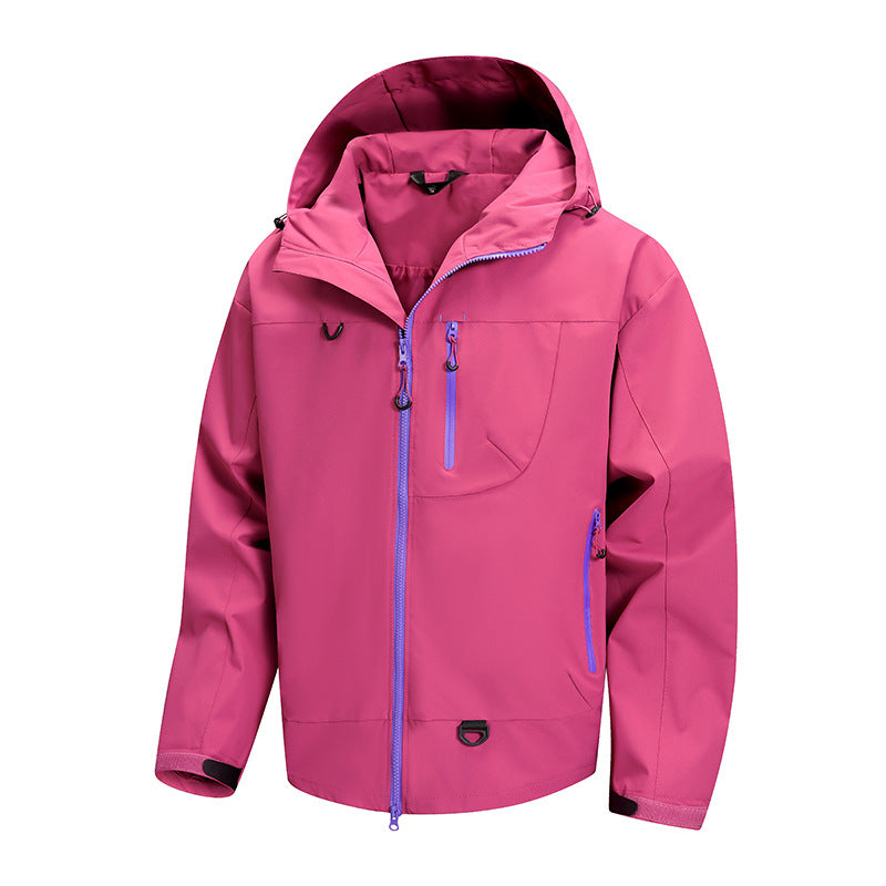 Herren technische Outdoor-Jacke mit wasserdichtem Gewebe und verstellbarem Kapuzensystem Aliams