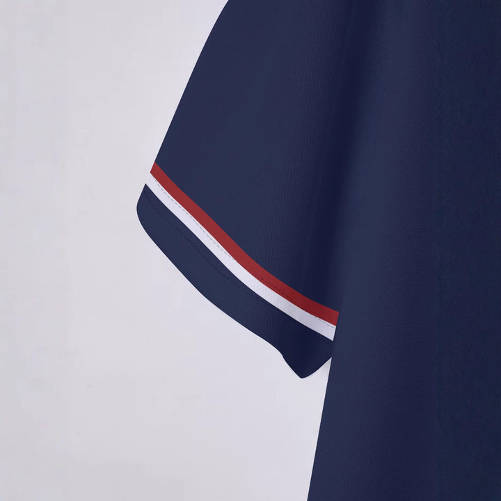 Herren Sportliches Poloshirt mit modernem Kragen und Kontraststreifen Aliams