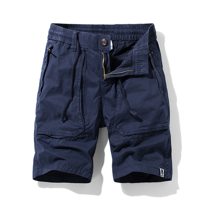 Herren Cargo-Shorts mit elastischem Bund und praktischen Multifunktionstaschen Aliams