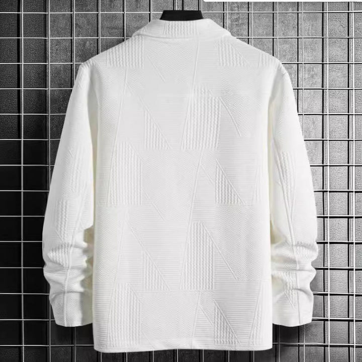 Herren gestepptes Überhemd mit strukturierter Oberfläche Aliams