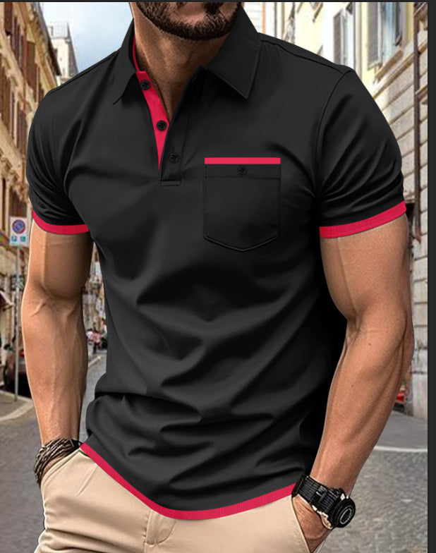 Herren Kurzarm Polohemd Aliams