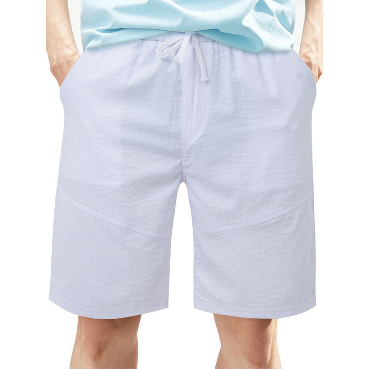 Herren Freizeit-Shorts mit elastischem Bund und seitlichen Taschen Aliams