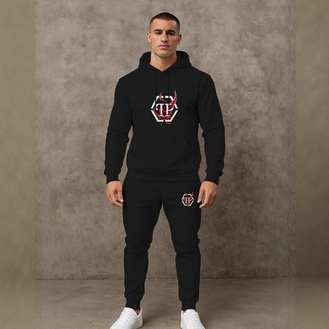 Herren Sportives Hoodie- und Jogginghose-Set Aliams