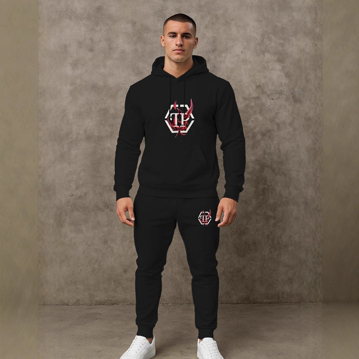 Herren Sportives Hoodie- und Jogginghose-Set Aliams