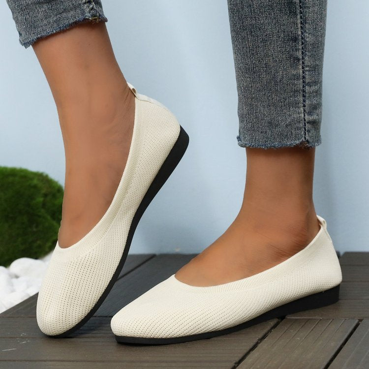 Damen Bequeme Slip-On Ballerinas Aliams