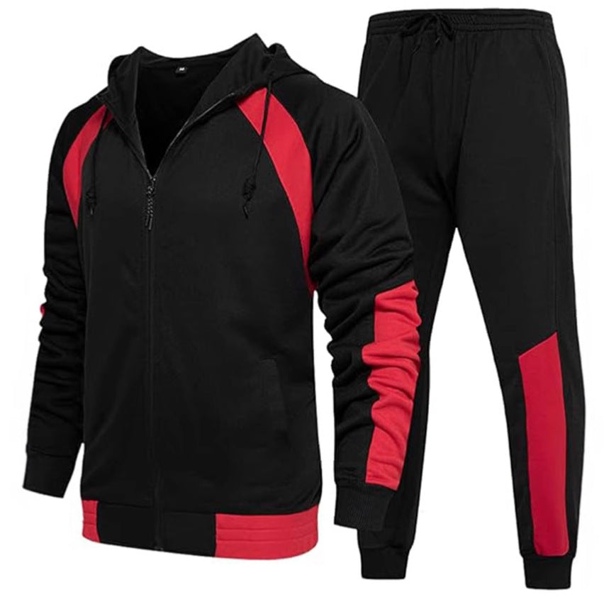 Herren Sportliches Activewear-Set mit Kapuze und Taschen Aliams