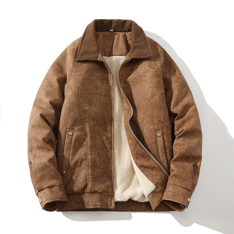 Herren Übergangsjacke mit weichem Futter und modischem Kragen Aliams