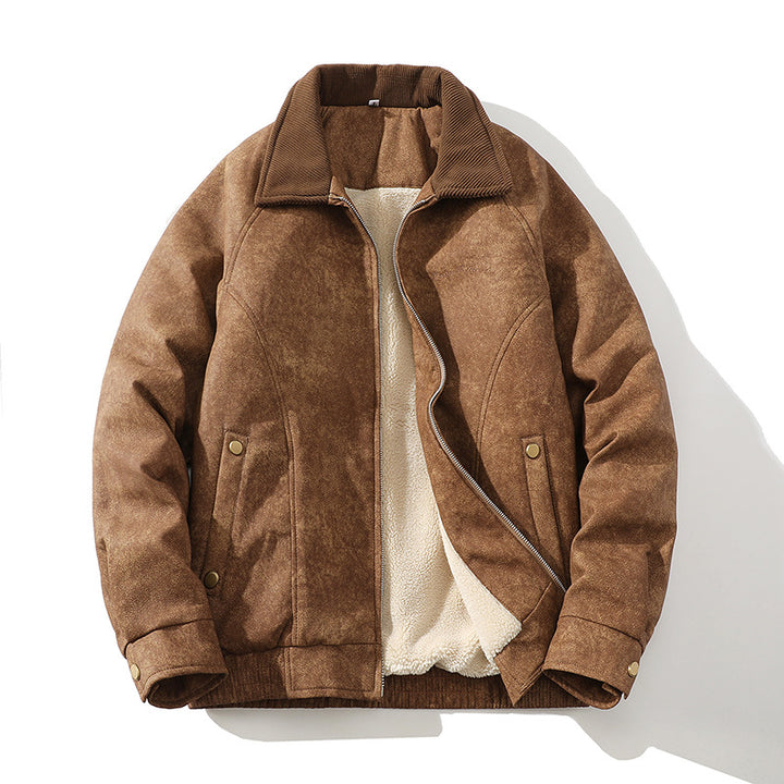 Herren Übergangsjacke mit weichem Futter und modischem Kragen Aliams