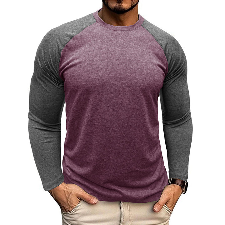Herren Raglan Langarmshirt mit Kontrastärmeln Aliams