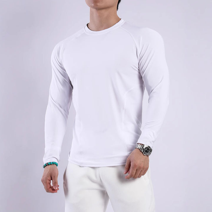 Herren Sport-Langarmshirt aus atmungsaktivem und feuchtigkeitsregulierendem Material Aliams