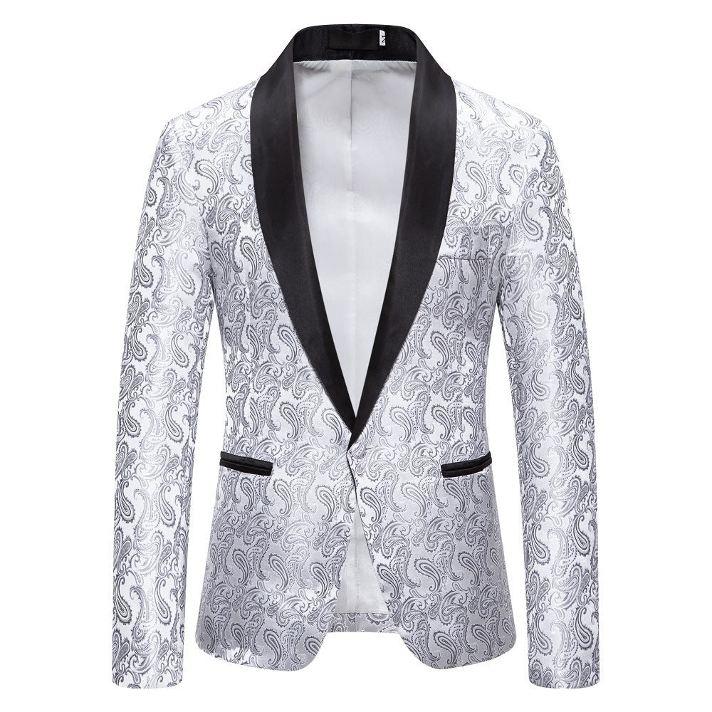 Herren extravagante Smokingjacke mit Paisleymuster Aliams