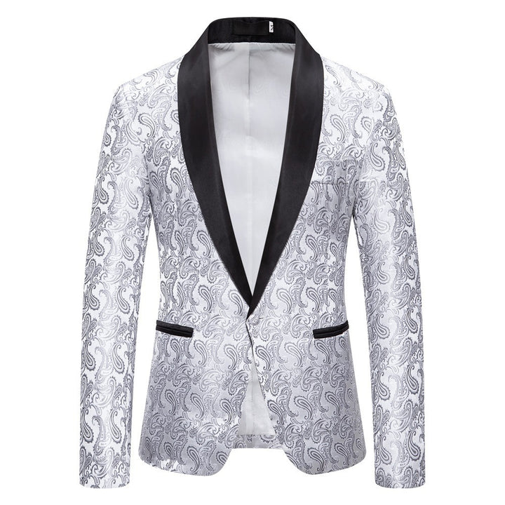 Herren extravagante Smokingjacke mit Paisleymuster Aliams