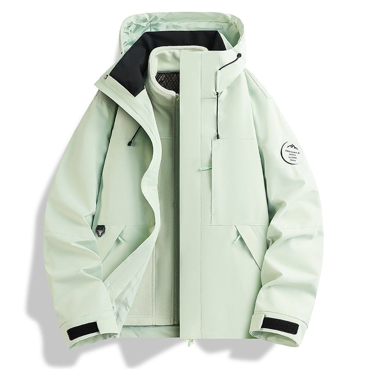 Herren funktionale Outdoorjacke mit verstellbarem Kapuzendesign Aliams