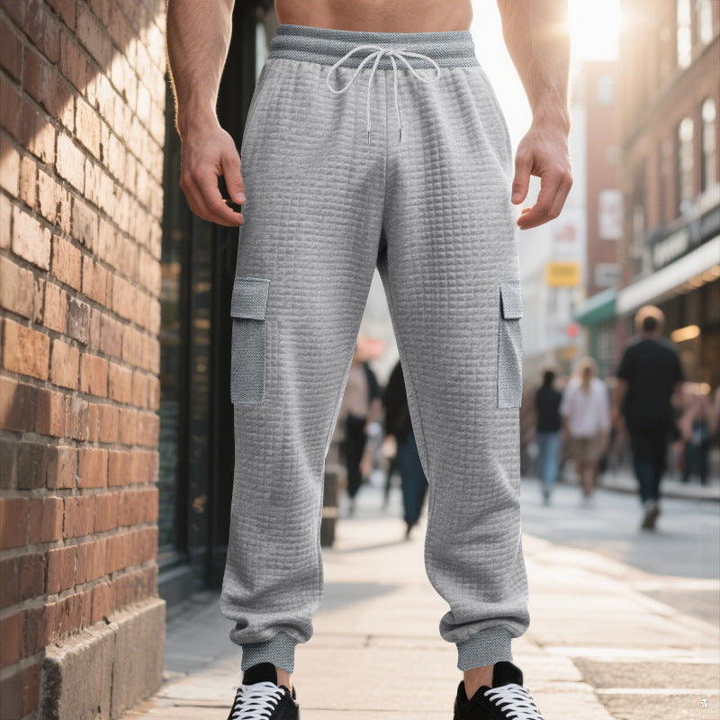 Herren Cargo-Jogginghose mit funktionalen Taschen Aliams