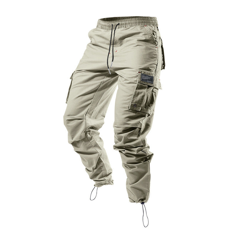 Herren Cargohose mit mehreren Taschen und elastischem Bund Aliams