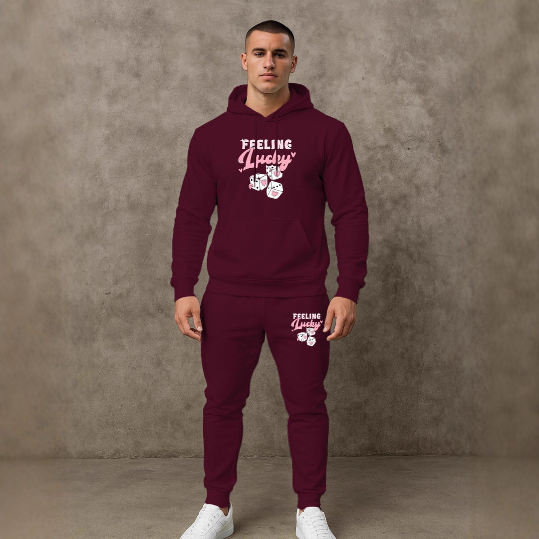 Herren Sportliches Hoodie- und Jogginghosen-Set Aliams