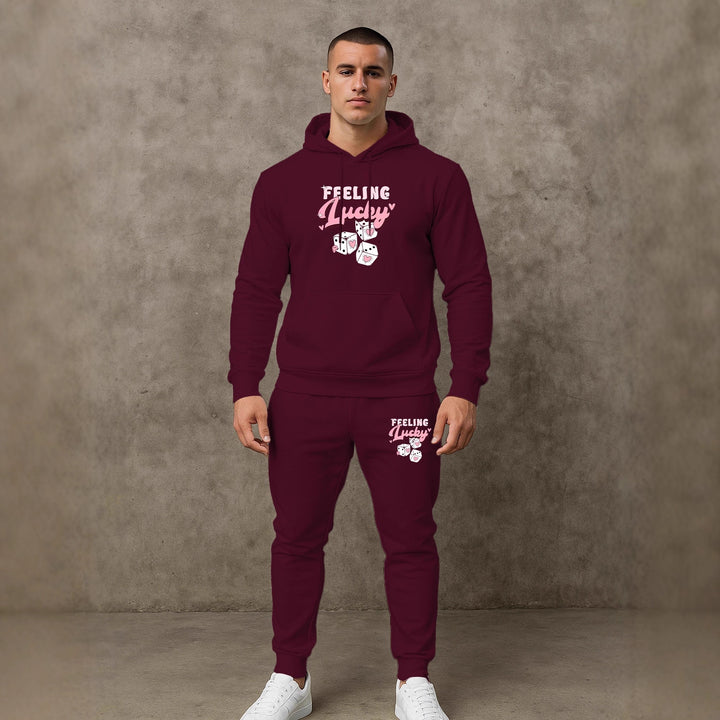 Herren Sportliches Hoodie- und Jogginghosen-Set Aliams