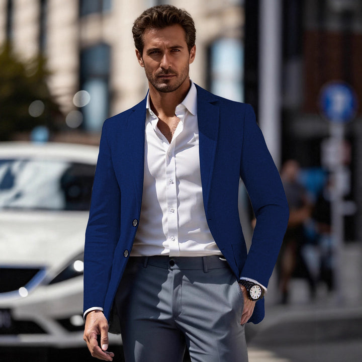 Herren eleganter Business-Anzugblazer mit schmaler Passform Aliams