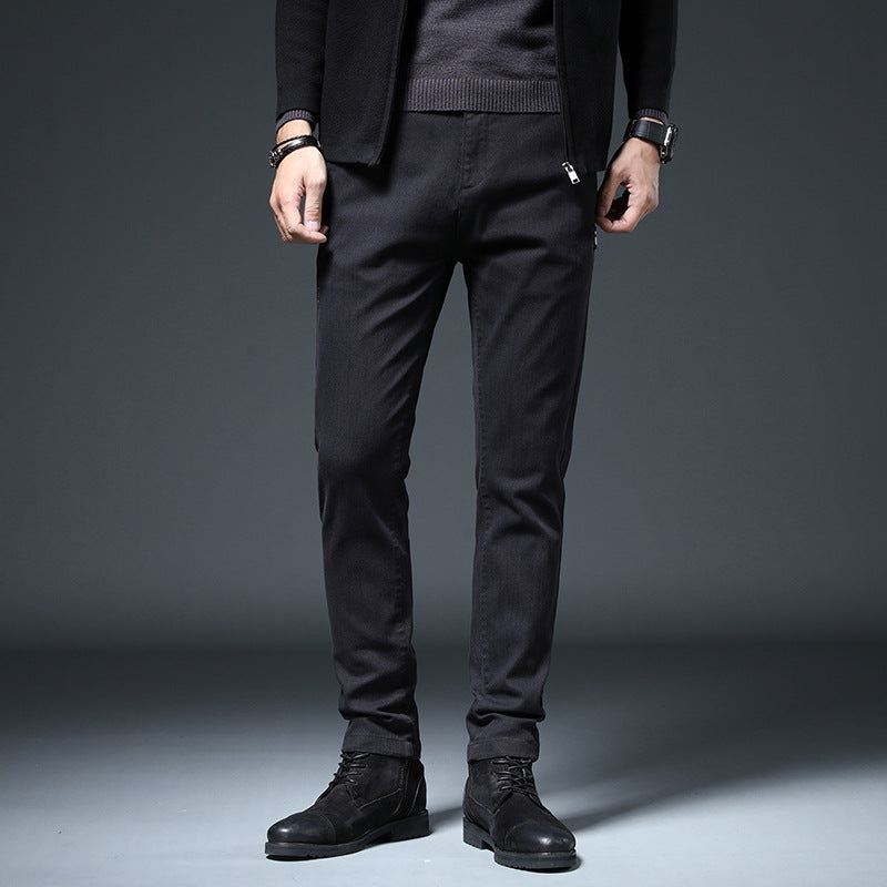 Herren elegante und schlanke Chinohose Aliams