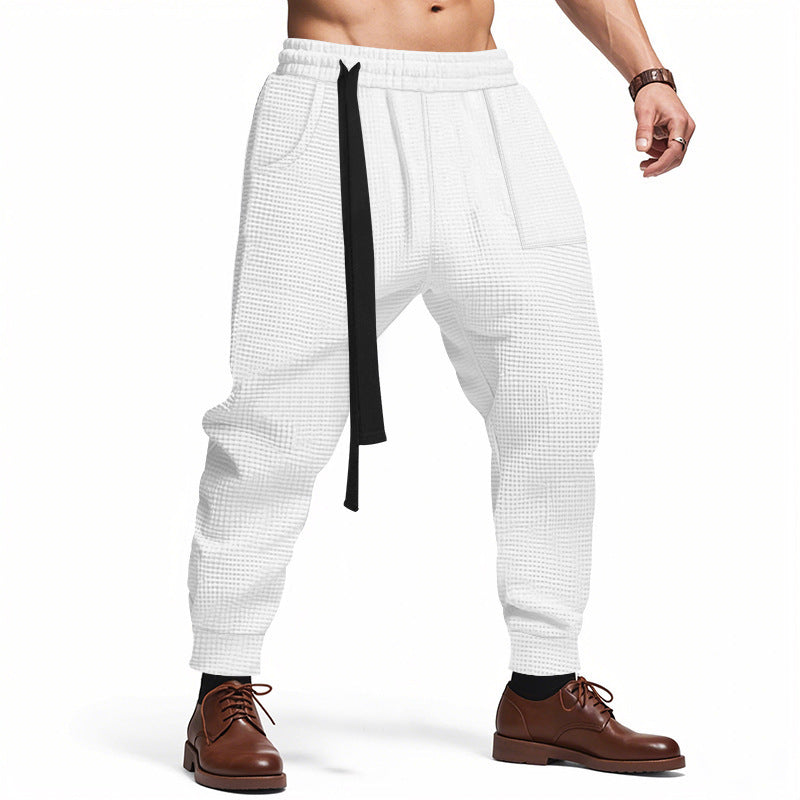 Herren stylische Freizeithose mit elastischem Bund und praktischen Taschen Aliams