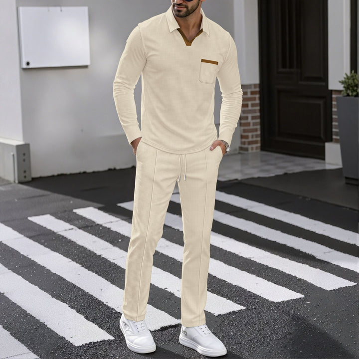 Herren Kombi-Outfit mit Poloshirt und Jogginghose Aliams