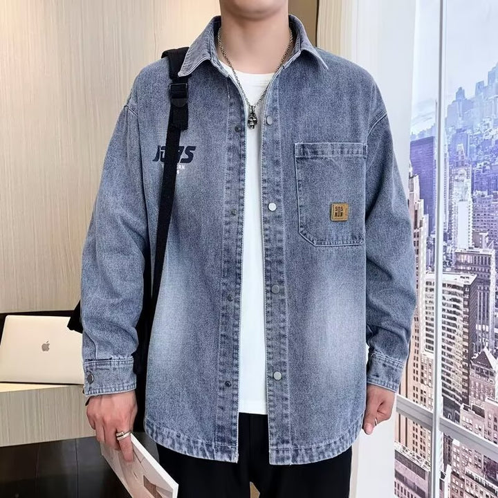 Herren Denim-Überhemd Aliams